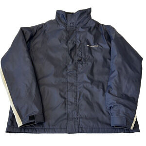 Billabong Men's Better Stuff Snow Jacket Size Large Blue Hidden Hood Vented